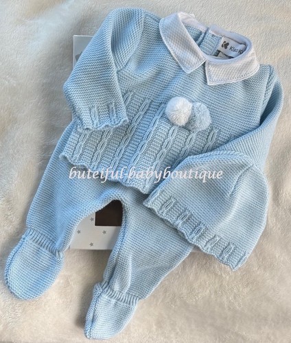 Baby boys knitted pom - baby,