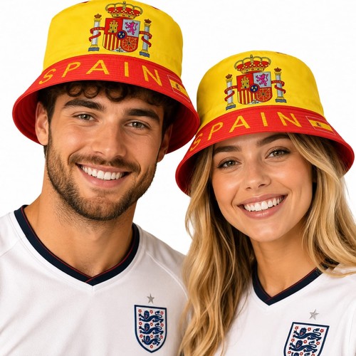 Unisex bucket hat spain flag - bucket,