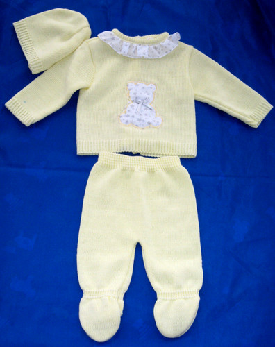 Knitted pram suit newborn - knitted,