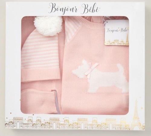 Baby girls knitted - outfit, &